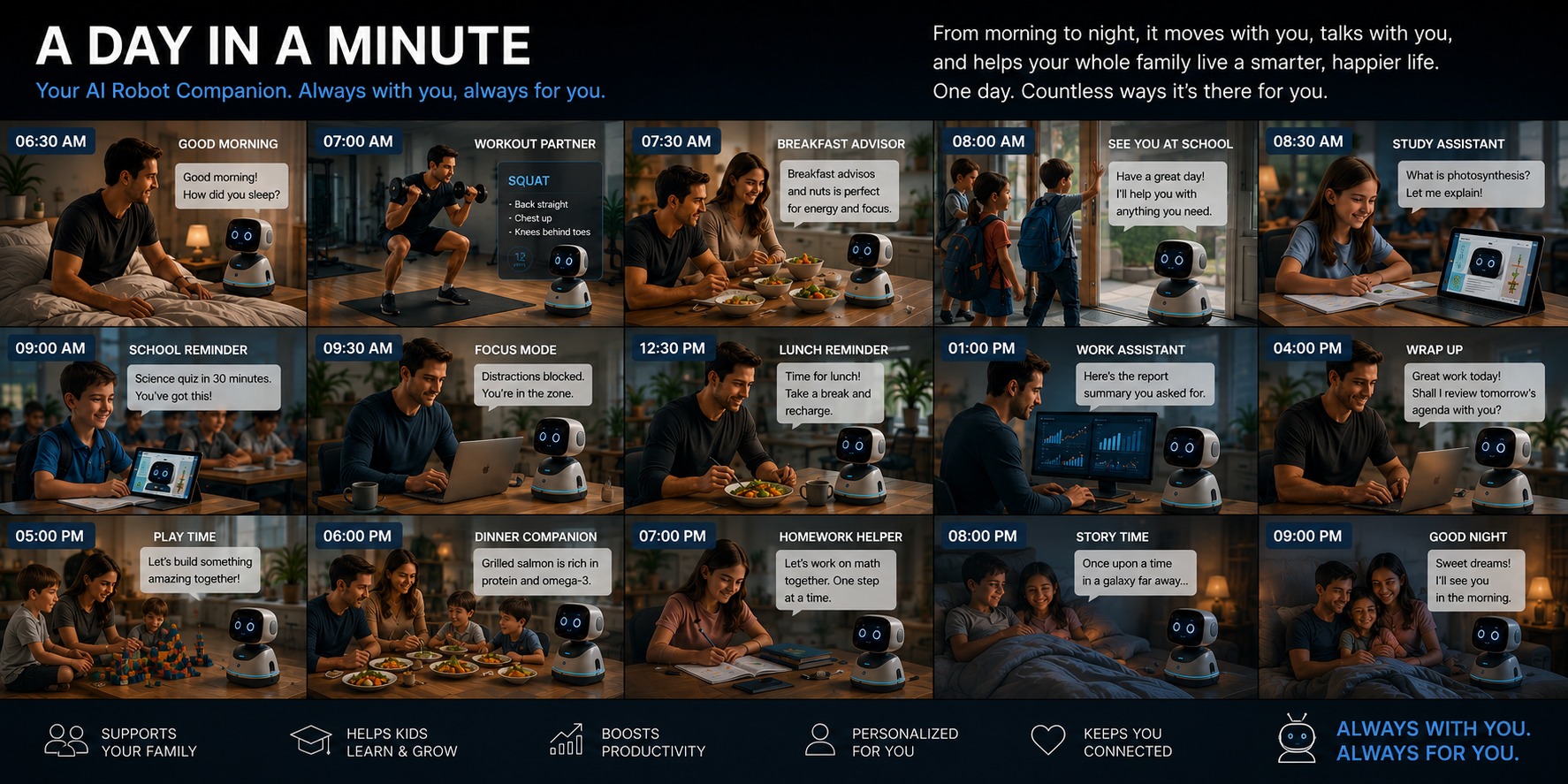 A day in a minute