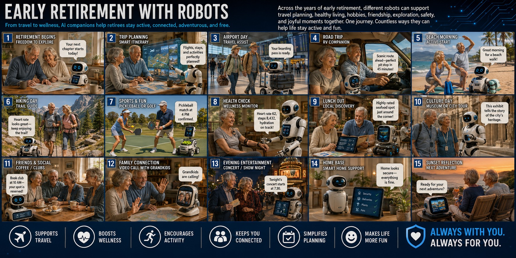 Early retirement with robots